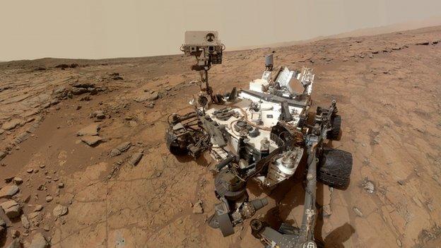 Nasa's Curiosity rover on Mars