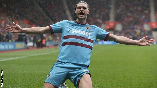 West Ham record signing Andy Carroll