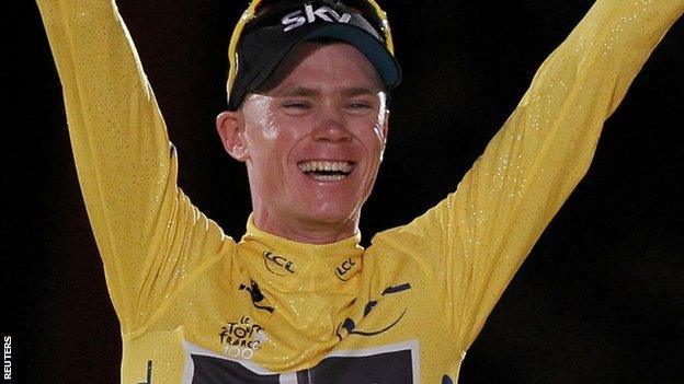 Froome podium