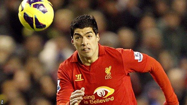 Liverpool's Luis Suarez