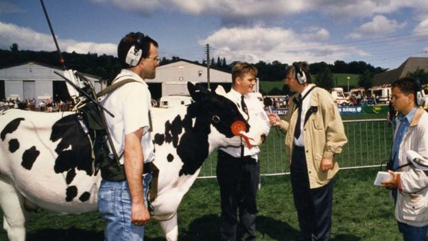 Bull owner at the 1992 Royal Welsh Show