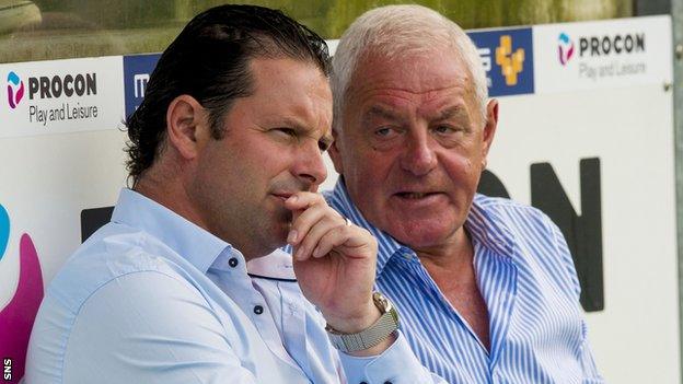 Craig Mather and chairman Walter Smith