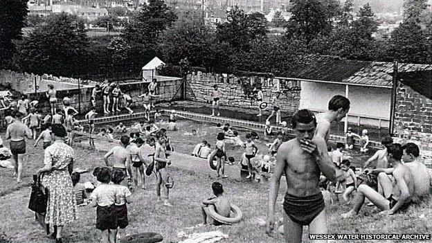 Cleveland Pools in Bath, in 1960