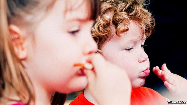 Children eating