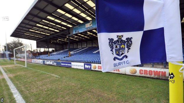 Bury FC corner flag