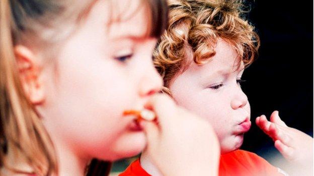 Children eating