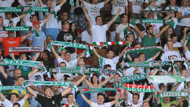 Legia Warsaw fans