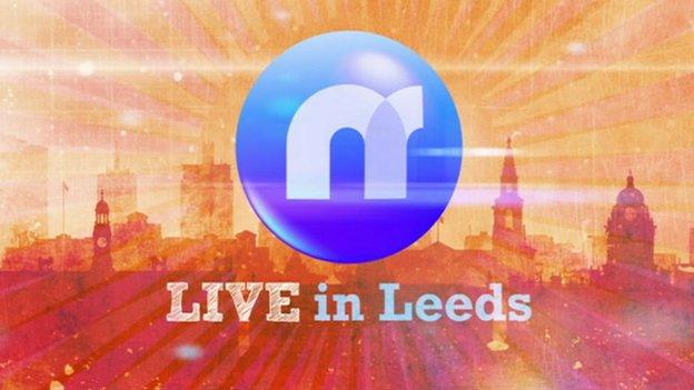 Newsround's Live in Leeds logo