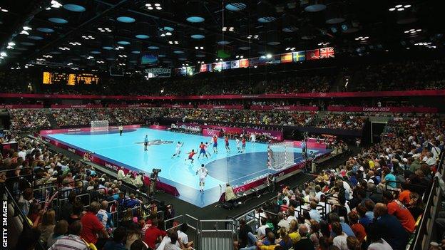 Handball at the Copper Box Arena