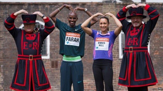 Mo Farah and Jessica Ennis-Hill