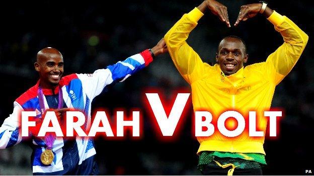 Mo Farah and Usain Bolt