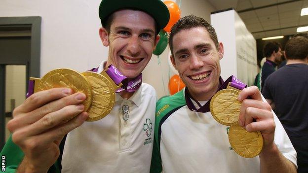 Irish Paralympians Michael McKillop and Jason Smyth