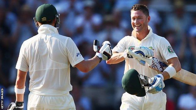 Steve Smith and Michael Clarke