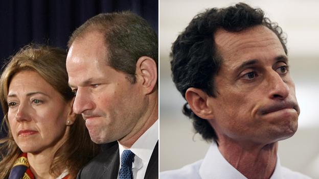 Silda and Eliot Spitzer; Anthony Weiner