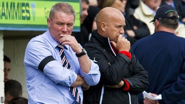 Ally McCoist and assistant Kenny McDowall