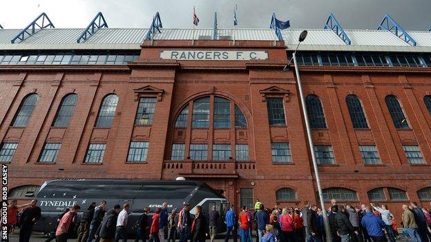 Ibrox Stadium. home of Rangers FC