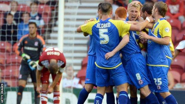 Accrington celebrate