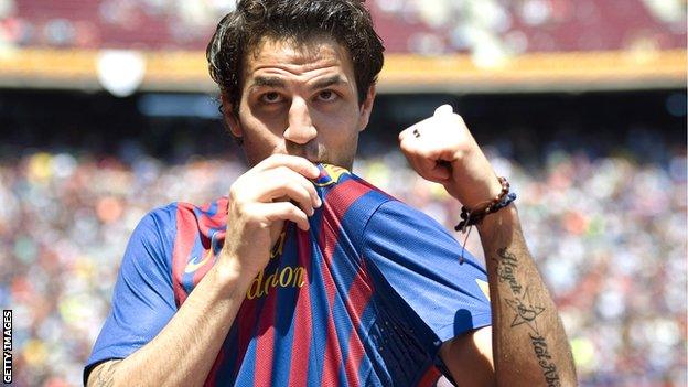 Cesc Fabregas rejoined Barcelona in 2011