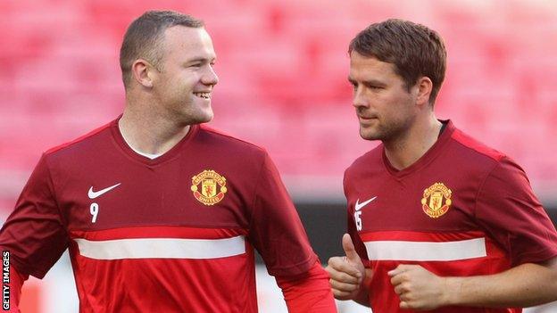 Wayne Rooney and Michael Owen