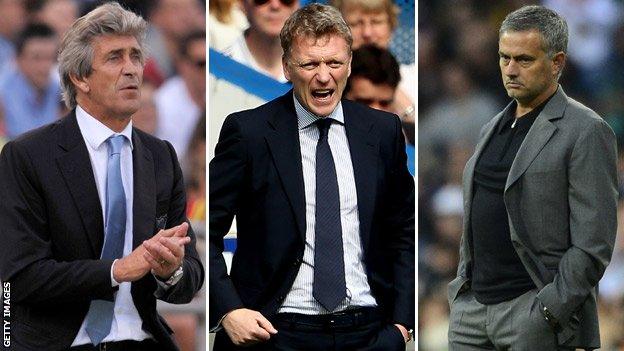 David Moyes, Jose Mourinho, Manuel Pellegrini