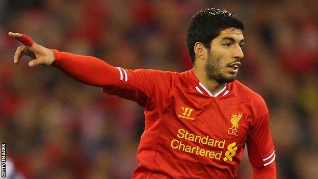 Liverpool striker Luis Suarez