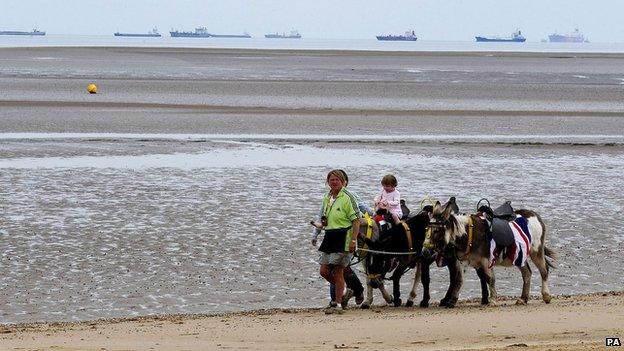 Donkey rides in Cleethorpes