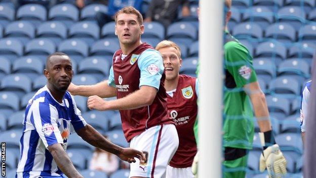 Sam Vokes heads in Burnley's winner