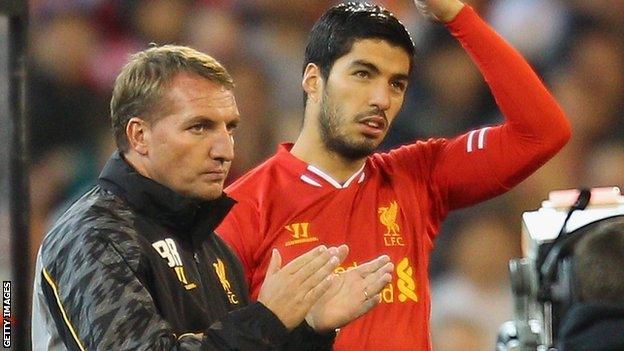 Brendan Rodgers and Luis Suarez