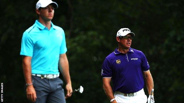 Rory McIlroy and Lee Westwood