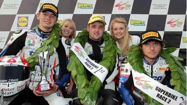 Ulster Grand Prix podium