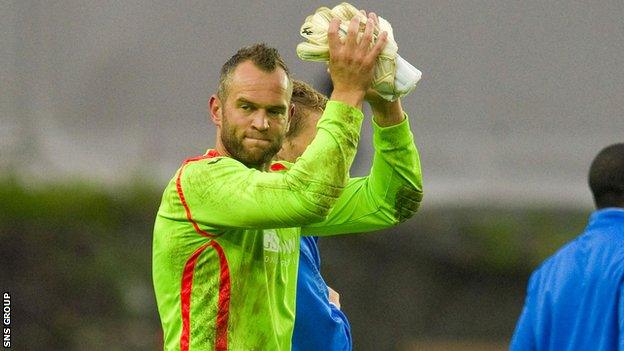 St Johnstone goalkeeper Alan Mannus