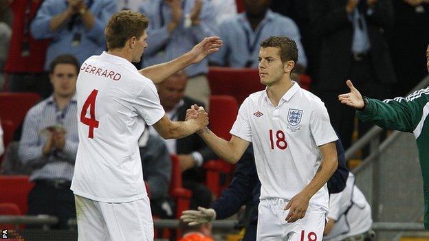 Steven Gerrard and Jack Wilshere