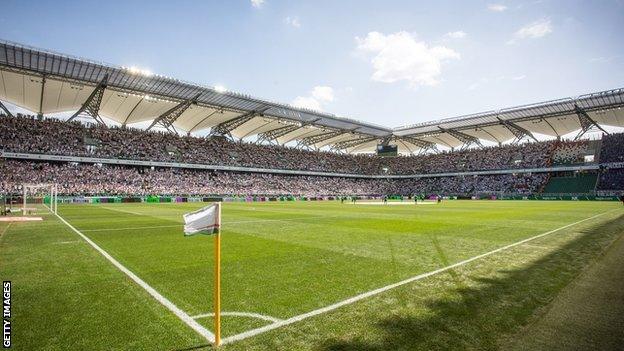 The Polish Army Stadium in Warsaw