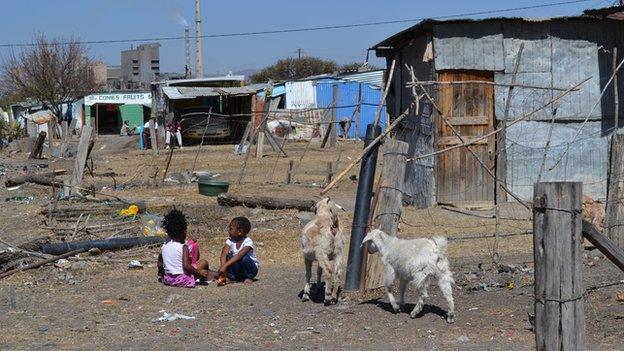 Ikaneng township, Marikana in the North West province