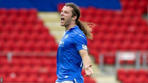 St Johnstone striker Stevie May