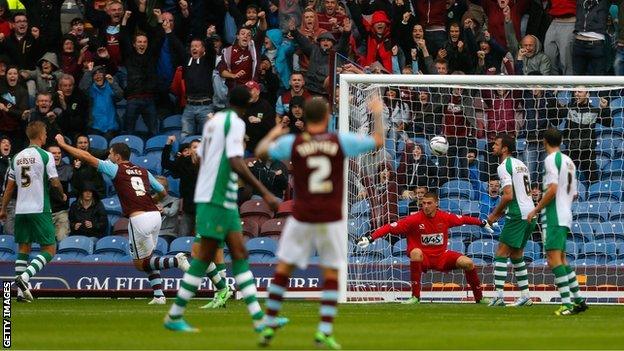 Burnley score their opener