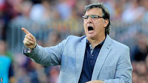 Barcelona coach Gerardo Martino