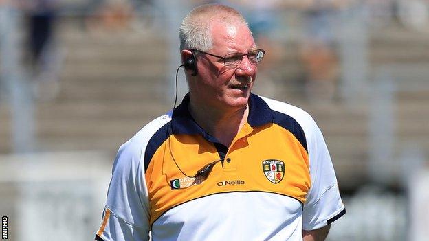 Antrim football manager Frank Dawson