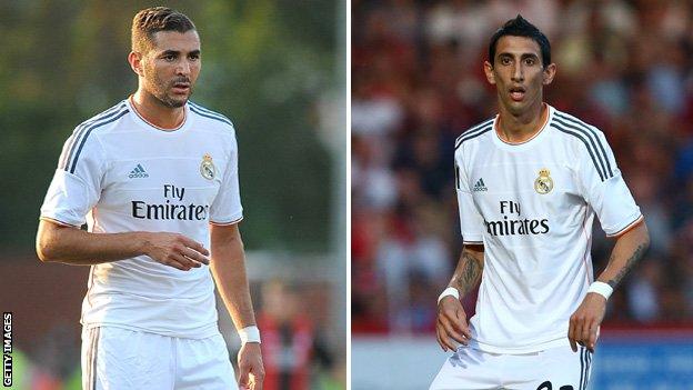 Karim Benzema and Angel di Maria