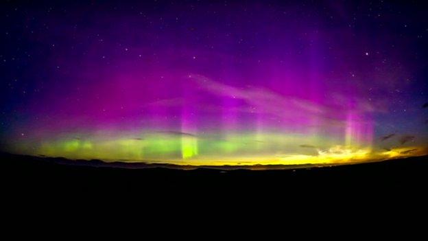 Rare light show in Scotland