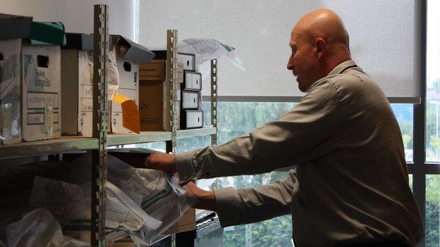 File room at Renaissance House