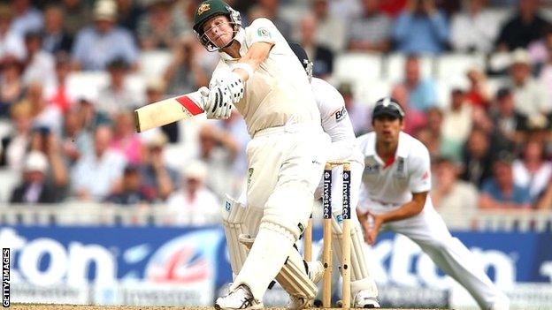 Steve Smith hits a sixth to reach his maiden Test century