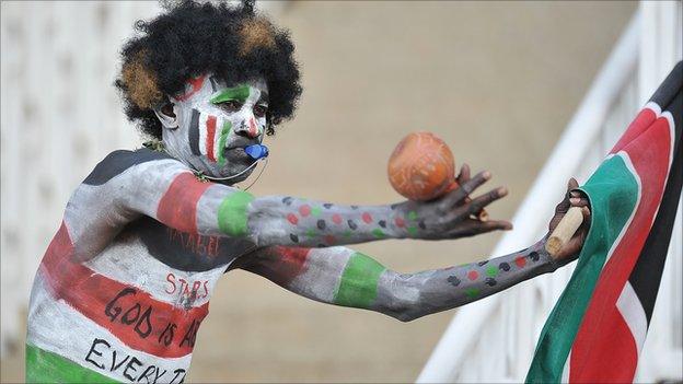 Kenya football fan