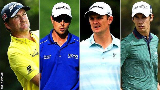 Graeme McDowell, Hrenik Stenson, Justin Rose & Matteo Manassero