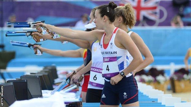 Samantha Murray won silver at the London Olympics