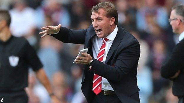 Liverpool manager Brendan Rodgers