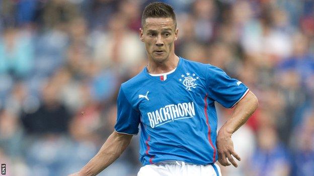 Rangers midfielder Ian Black