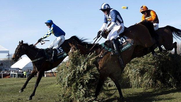 Auroras Encore (left) won the 2013 Grand National