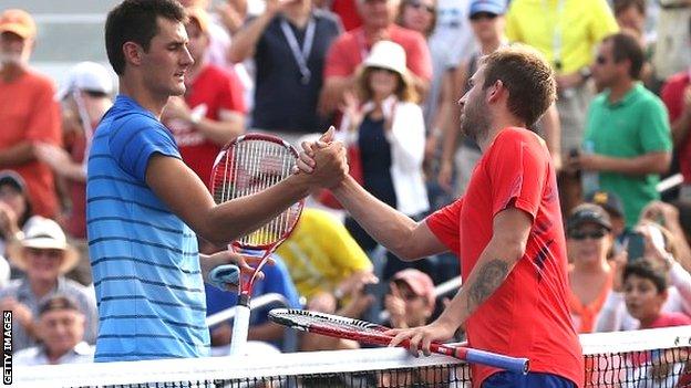 Bernard Tomic and Dan Evans