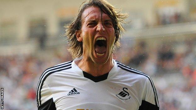 Swansea midfielder Michu